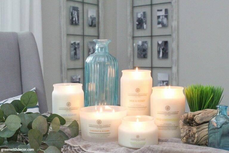 The best neutral candles for summer - Green With Decor