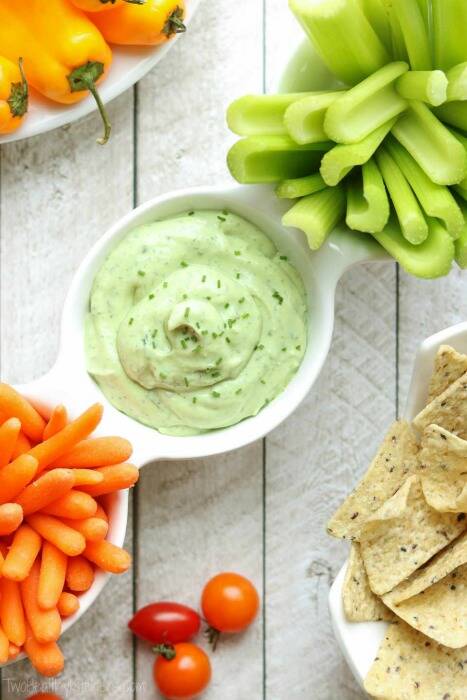 Avocado ranch dip Greek yogurt recipe