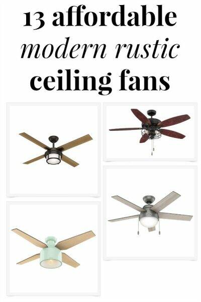 Affordable modern rustic ceiling fans - Green With Decor