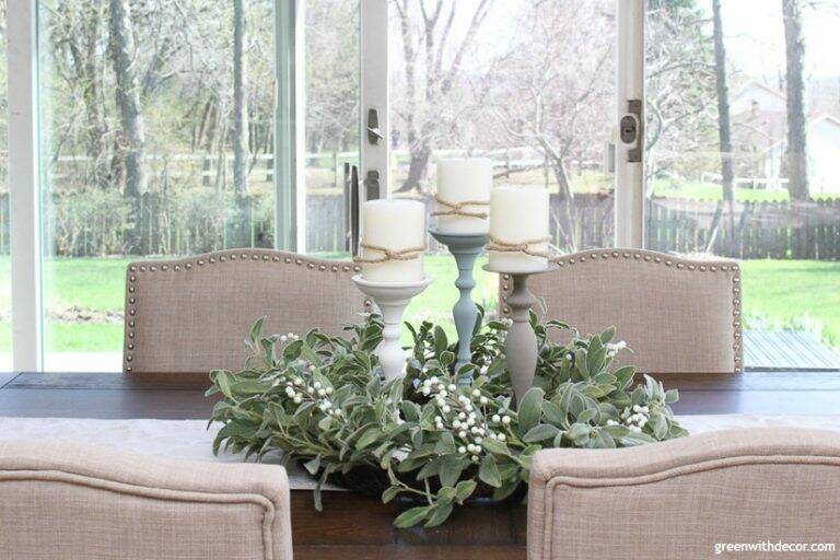 How to paint candlesticks Green With Decor