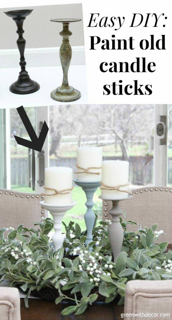 Before and After: Candlesticks  Painting furniture diy, Diy