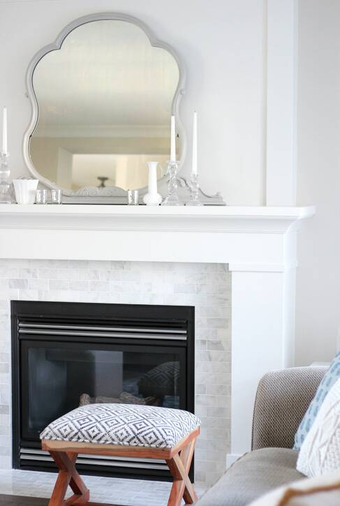 The best white paint colors - fireplace