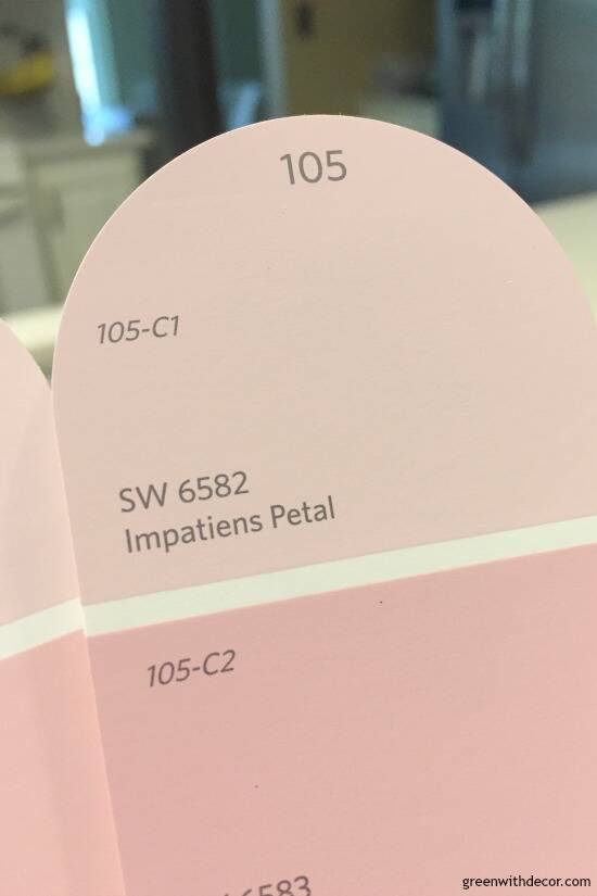 Impatiens Petal pink paint swatch, best pink paint colors