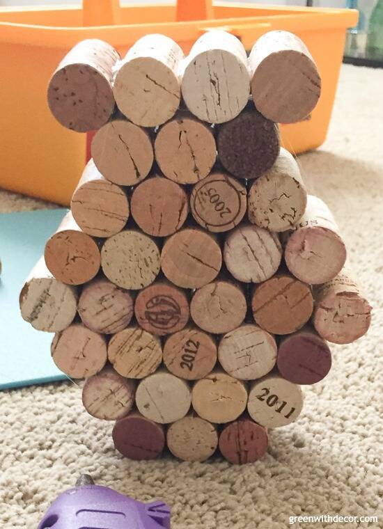 DIY Wine Cork Snowman Crafts