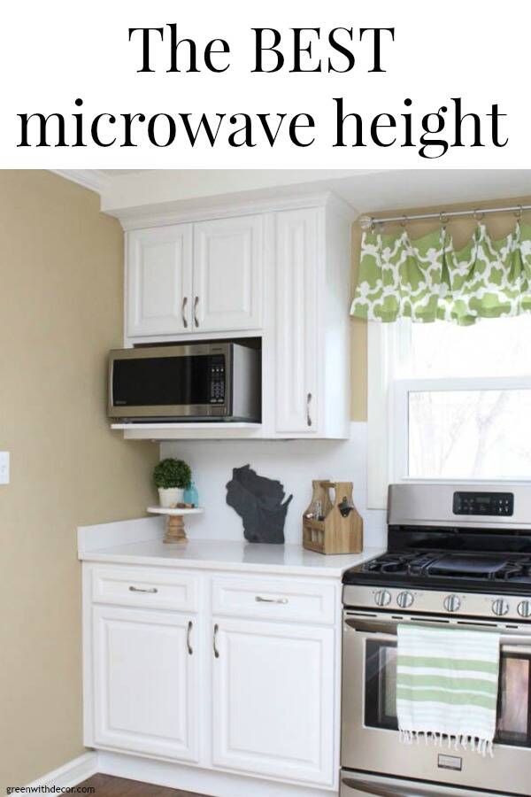 The Best Microwave Height Green With Decor
