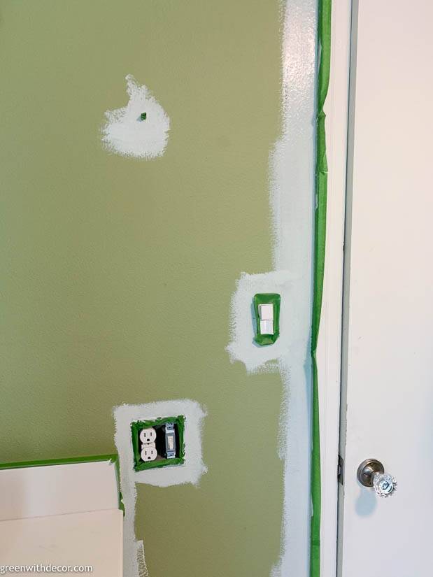 The best painters tape for clean lines in a green brathroom