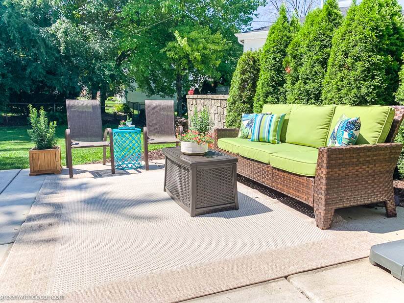 Easy patio updates for summer - Green With Decor