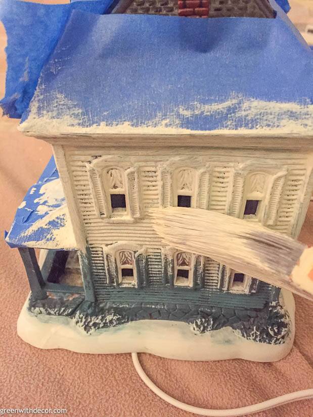 Making A Painted Christmas House Village