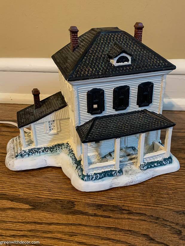 Making A Painted Christmas House Village