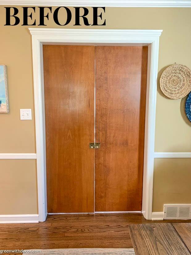 How to paint pocket doors Green With Decor