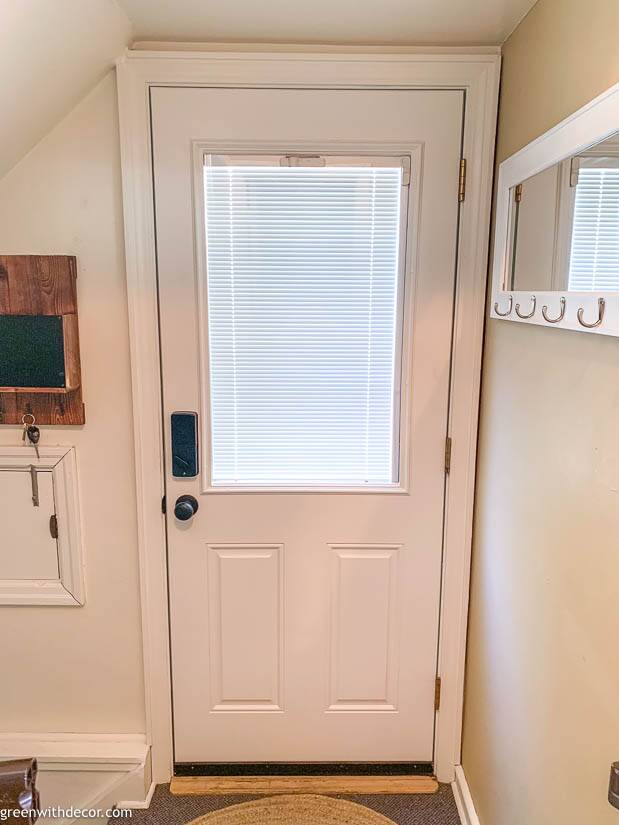 How to paint an exterior door - Green With Decor