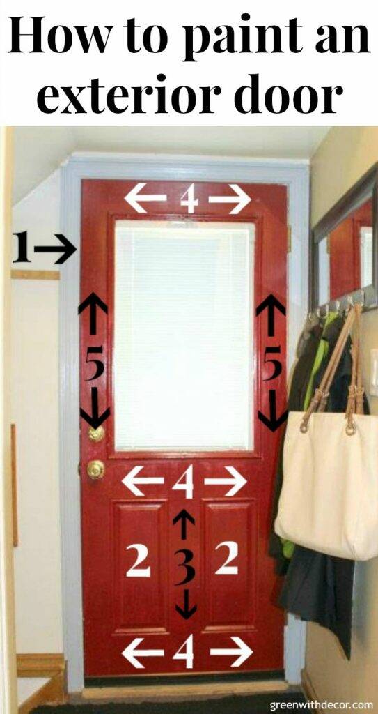 How to paint a door 