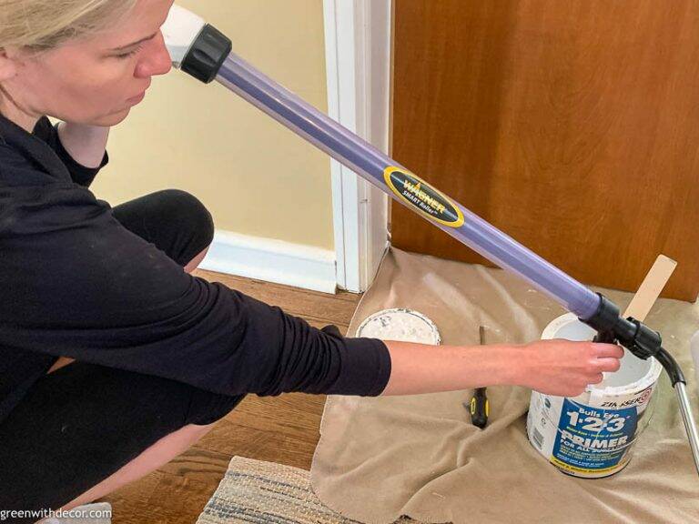 How to paint pocket doors Green With Decor