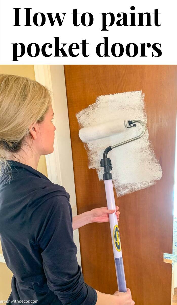 How to paint pocket doors Green With Decor