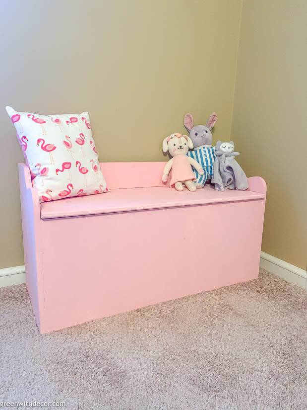 A pink bench - how to paint a bench