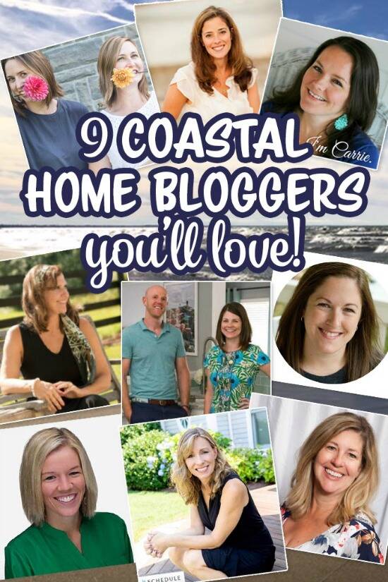 Collage of coastal decor bloggers' headshots