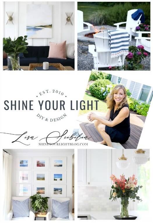 Shine Your Light - coastal decor blogger