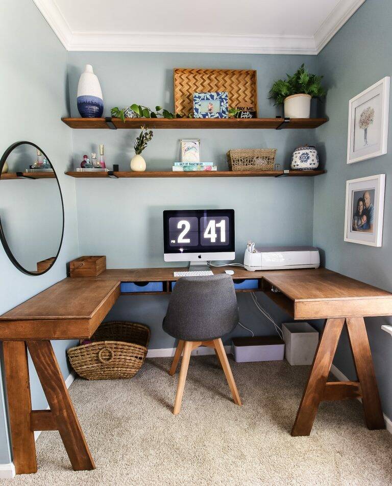 10 home office ideas when you don't have one - Green With Decor