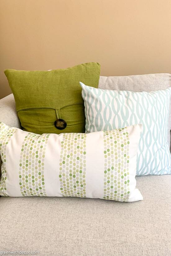 How to Mix Color and Patterns with Pillows- The Pillow Rules - Nesting  With Grace