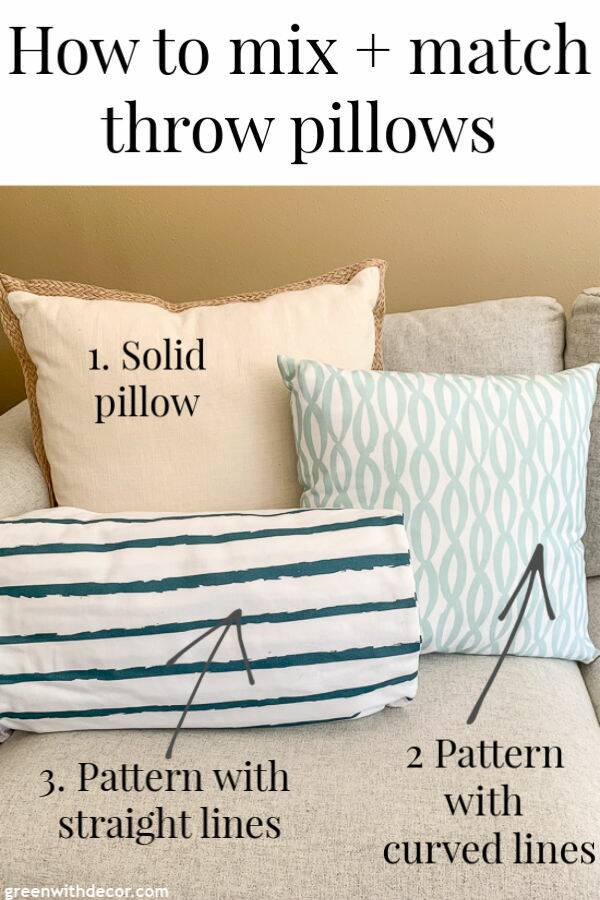 How to Mix Color and Patterns with Pillows- The Pillow Rules - Nesting  With Grace