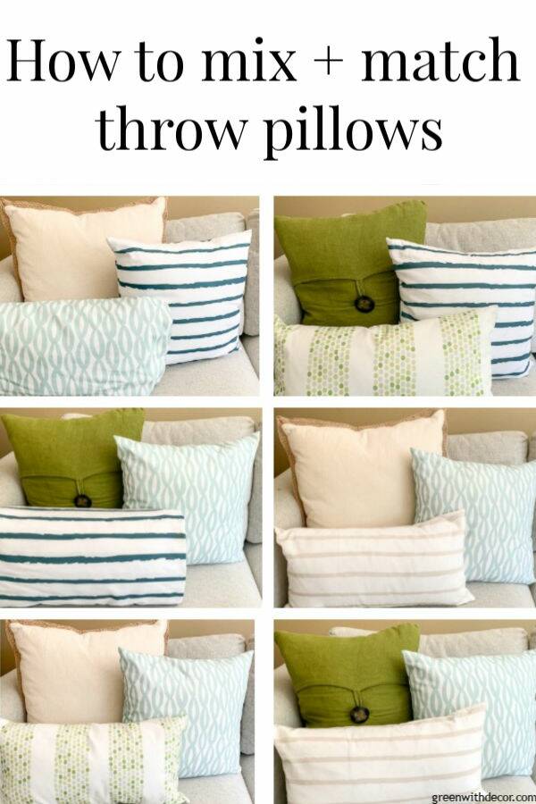 How to Mix and Match Throw Pillows