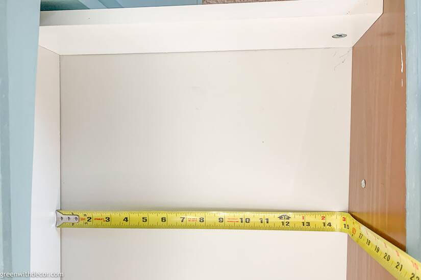 Measuring a dresser drawer for drawer liners
