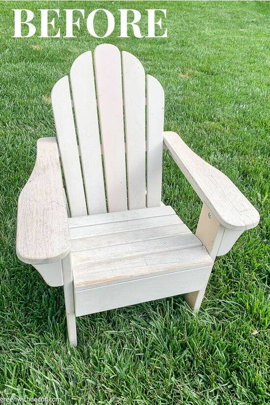 Old wood chair before painting