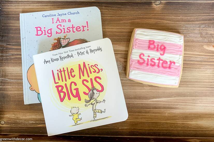 Big sister cookies and books