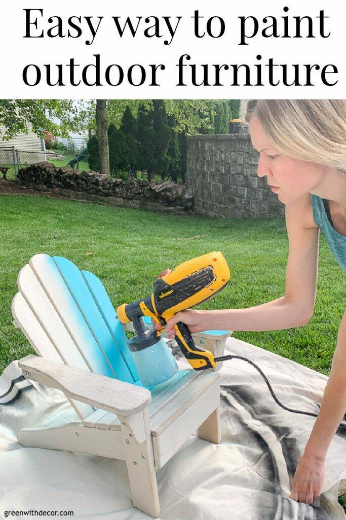 How To Paint Outdoor Furniture Using a Paint Sprayer