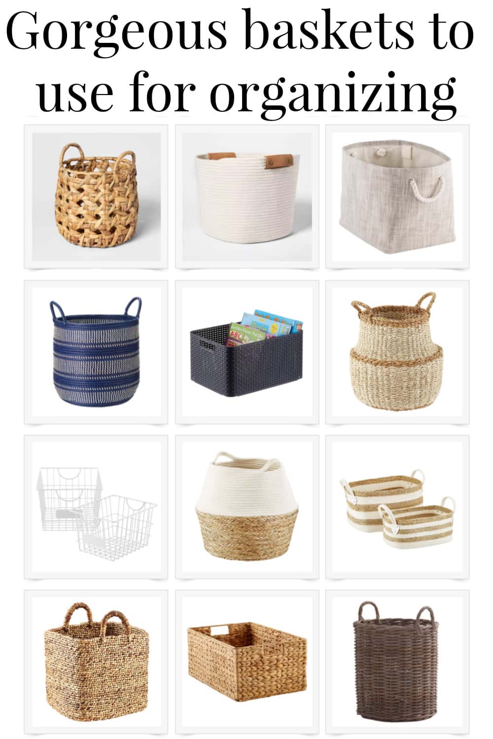 The best baskets for organizing around the house Green WIth Decor