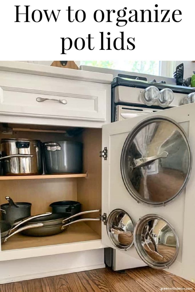 Five Ways to Get Your Pot Lids Organized  Diy kitchen storage, Kitchen  hacks organization, Kitchen storage