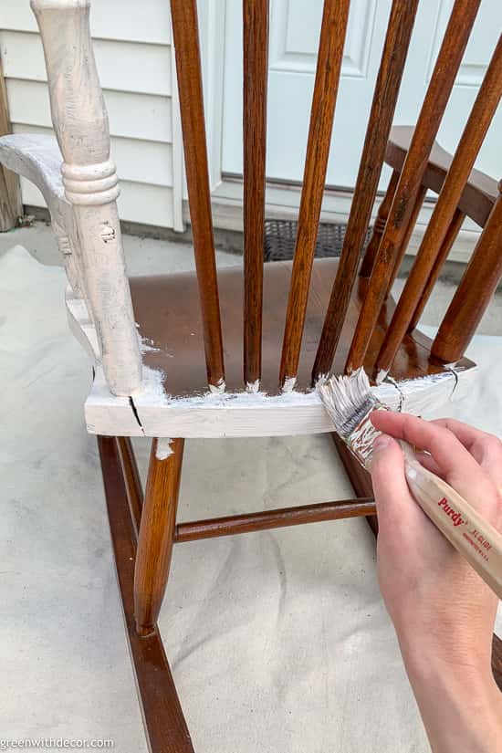 How to paint a rocking chair