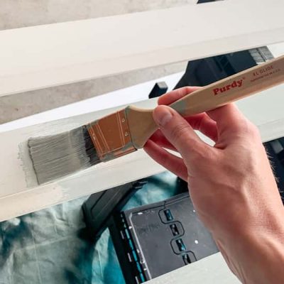 How to paint trim - blue paint