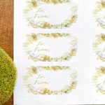 Free printable gift tags: Wreaths - Green With Decor