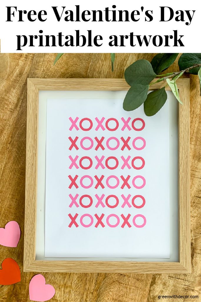 Free Valentine's Day printable art - cute!